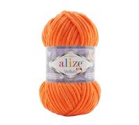 Alize Velluto 100% MicroPolyester Baby Deckengarn Lot of 5 skn 340m 500g Yarn Weight: Super Bulky (Orange 550)