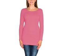 Alkato Damen Langarm Langarmshirt Tunika Basic Shirt | Longshirt