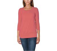 Alkato Damen Viskose Shirt 3/4 Arm Longshirt Top, Farbe: Altrosa Dunkel, Größe: XXL