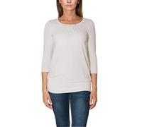 Alkato Damen Viskose Shirt 3/4 Arm Longshirt Top, Farbe: Taupe Beige, Größe: L