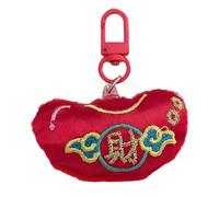 Alksubbm Plüsch-Anhänger, symbolisiert Reichtum und Glück für das chinesische Neujahr, festliche Dekoration, Autozubehör, Ornament, Festival-Schlüsselanhänger, a, One size
