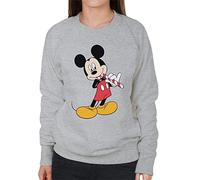 All+Every Disney Christmas Mickey Mouse Eating Candy Cane Women's Sweatshirt