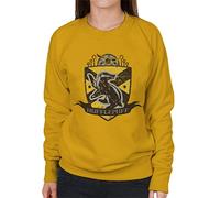 All+Every Harry Potter Hufflepuff Quidditch Distressed Shield Women's Sweatshirt
