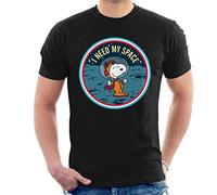 All+Every Peanuts Snoopy On The Moon I Need My Space Men's T-Shirt