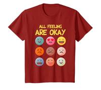 All Feelings Are Okay Mental Health Matters Therapy T-Shirt