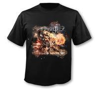 All for Metal - Gods of Metal - T-Shirt (DE/NL/SE/PL, Alphanumerisch, L, Regular, Regular, Schwarz)