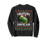 All I Want for Christmas is a Chamäleon Ugly Xmas Sweater Sweatshirt