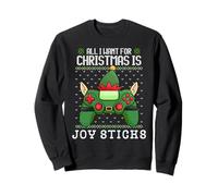 All I Want for Christmas is Joy Sticks Videospiele Gamer Fun Sweatshirt