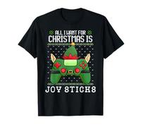 All I Want for Christmas is Joy Sticks Videospiele Gamer Fun T-Shirt
