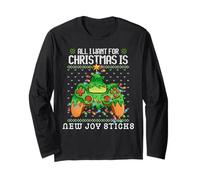 All I Want for Christmas is New Joy Sticks Videospiele Gamer Langarmshirt