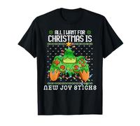 All I Want for Christmas is New Joy Sticks Videospiele Gamer T-Shirt