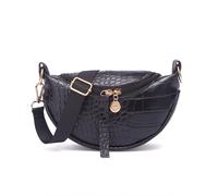 All-Match Trendige für Damen Koreanischer Stil Mode und Westlicher UmhäNgetasche Tasche GüRtel (Schwarz)