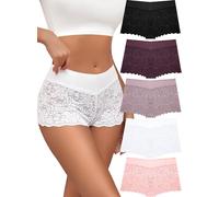 ALL OF SHE 5er Pack Unterwäsche Frauen Unterhosen Damen Große Größen Sexy Pantys Spitze Dessous Damen Sexy Reizwäsche Valentinstag Kostüm mit Only Jeans Damen L