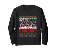 All of The Fire Truck Reindeer Christmas Sweater Driver Langarmshirt