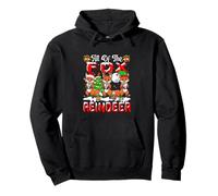 All of The Fox Reindeer Xmas Cosplay Santa Reindeer Elf Pullover Hoodie