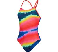 All-Over Digital-Badeanzug mit Kreuzrückenausschnitt für Damen Blau/Rot/Orange True Cobalt, Watermelon, Manda 36