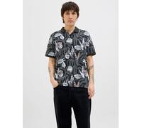 All Over Print Poloshirt XS Schwarz