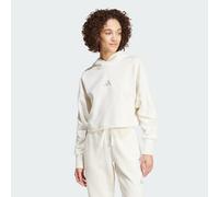 adidas Damen Pullover ALL SZN French Terry 3-Streifen Hoodie OWHITE L