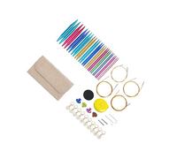 Allayu Rundstricknadel Set aus Aluminium, austauschbare Nadel zum Nähen, austauschbares Rundstrick Set, glatt und robust. Weave Bamboo Craft, Khaki