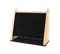 Allayu Schmuckständer, Ringorganizer, mehrstöckig, Ohrringständer aus Holz, robuste Materialien, stabiler Standfuß