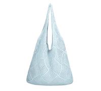 Allbestop Gehäkelte Mesh Strand Tote Bag, Strandtasche Groß Strandtasche Vintage Mesh Strohtasche Häkeltasche Gehäkelt Handtasche Bags For Women Flechttasche Shopper