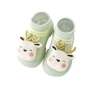 Allbestop rutschfeste Gummisohle Sockenschuhe Baby Socken Socken Weihnachten Kinder Baby Outdoor Winter Sockenschuhe Lauflernschuhe Baby Winter Hausschuhe Baby Weiche Sohle Barfußschuhe