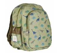 A Little Lovely Company Kinderrucksack DINOS – Dinosaurier – 16 L – Grün – für den Kindergarten