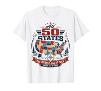 Alle 50 Staaten besuchten US Explorer Travel Design Preisgünstiges Grafik-T-Shirt