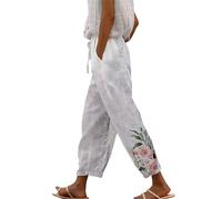 Alle Angebote Prime Deals Leinenhose Damen 7/8 Sommerhosen Leicht Und Luftig Große Größen Lockere Hosen Lässige Bequeme Freizeithose Lang Strandhose Leinen Baumwoll Hose Outlet Damen Sale