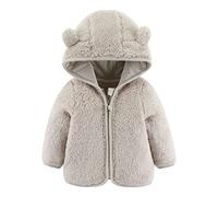 Allence Neugeborenes Baby Mädchen Fleecejacke Herbst PlüSchjacke Winter Fleece Jacke Mit Kapuze Reißverschluss Kapuzenmantel Umhangjacke Dicke Warme Kleidung Oberbekleidung Wollfleece Wintermäntel