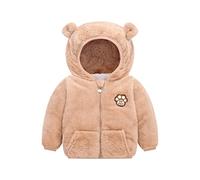 Allence Neugeborenes Baby Mädchen Fleecejacke Herbst PlüSchjacke Winter Fleece Jacke Mit Kapuze Reißverschluss Kapuzenmantel Umhangjacke Dicke Warme Kleidung Oberbekleidung Wollfleece Wintermäntel