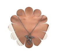 Allereya Vintage Drachen Anhänger Halskette Punk Drachen Halskette Goth Ancient Dragon Choker Necklace Schwarze Kugelkette Halskettenschmuck Für Frauen Und Mädchen (schwarz)