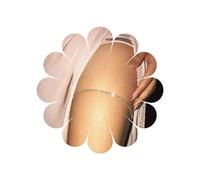 Allereya Vintage Kristall Tennis Bein Kette Gold Strass Körper Kette Rund Geschnitten Tennis Oberschenkel Kette Minimal Cz Bein Kette Schmuck Für Frauen Und Mädchen (gold)