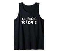 Allergic to Eejits Lustiges irisches schottisches Slang sarkastisches Geschenk Tank Top