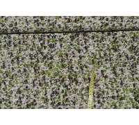 alles-meine.de GmbH 0,5 m * 1,4 m Stoff Filz - gefilzt - grau und grün Punkte gepunktet - Strickstoff Wolle - Meterware zum Nähen - Filzstoff Wollstoff/Wirkstoff - Oliv