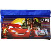 alles-meine.de GmbH 2 in 1 Federmappe/Kosmetiktasche - Cars - Lightning McQueen - incl. Name - Stiftemappe & Schlamper Etui/Stifterolle - eckig & dünn - Federtasche Sch..