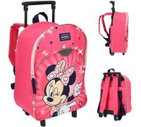 alles-meine.de GmbH 2 in 1 - Kinder Trolley & Rucksack - Minnie Maus - wasserabweisend & beschichtet - für Mädchen & Jungen - Trolly mit Rollen - Kindertrolley - Trolleyrucksack ..