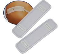 alles-meine.de GmbH 2 Stück: BH Trägerpolster aus Baumwolle - weiß - für Träger Schulter Kissen Creme Schulterschutz/Kissen - ideal auch für Dessous