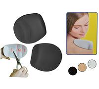 alles-meine.de GmbH 2 TLG. Raglan Schulterpolster - schwarz - beliebig kürzbar - zum Einnähen oder mit Klettverschluß einklebbar - für ALLE Größen - mit Klettband - Anatomisches ..