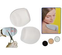 alles-meine.de GmbH 2 TLG. Schulterpolster Raglan - weiß - beliebig kürzbar - zum Einnähen oder mit Klettverschluß einklebbar - für ALLE Größen - mit Klettband - Anatomisches Pol..