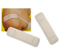 alles-meine.de GmbH 2 TLG. Set - BH Trägerpolster aus Baumwolle - beige Schulterschutz für Träger - Schulter Kissen Creme