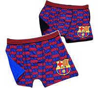 alles-meine.de GmbH 2 TLG. Set - Slips/Boxershorts - Fußball - FC Barcelona - FCB - Größe 10 bis 12 Jahre - Gr. 140 bis 152-100% Baumwolle - für Jungen Kinder - Boxershort S..