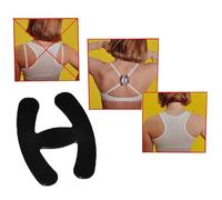 alles-meine.de GmbH 3 TLG. Set - BH Clip - schwarz - für Träger - zum Verstecken der BH-Träger/Halter Clips - passend für Jede Größe - Push Up für die Brust - Rücken Rückenträg..