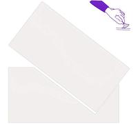 alles-meine.de GmbH 4 Stück Selbstklebende - Reparatur - Aufkleber/Bügel Flicken - Nylon - weiß - 20 cm * 10 cm - Stoff - selbstklebend/und oder zum Aufbügeln - Bügelflicke..