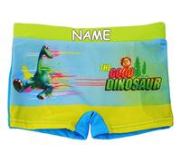 alles-meine.de GmbH Badehose/Badeshorts - Arlo & Spot - Dinosaurier/the Good Dinosaur - incl. Name - Größe 6 bis 7 Jahre - Gr. 122 bis 128 - für Jungen Kinder Badepants -..