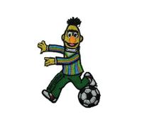 alles-meine.de GmbH Bert 6,4 cm * 9,6 cm Bügelbild Aufnäher Applikation Patch Fußball Ernie und