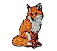 alles-meine.de GmbH Bügelbild - Fuchs - 5 cm * 7,5 cm - Aufnäher Applikation - Flicken gestickt - Füchse Waldtier orange Waldtiere Reinecke Tier Tiere Rotfuchs