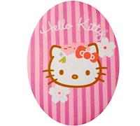 alles-meine.de GmbH Bügelbild/ovaler Flicken - Katze Kitty - Katze - 11,2 cm * 8,4 cm - Aufnäher/Applikation/Aufbügler - groß - Bügelflicken/Hosenflicken - Bügelsticker -..