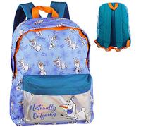 alles-meine.de GmbH extra großer - Kinder Rucksack - 3D Glanz Effekt - die Eiskönigin - Schneemann Olaf - Frozen II - Tasche - beschichtet & wasserfest - Kinderrucksack - groß Ki..