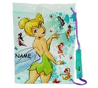 alles-meine.de GmbH Fairies/Tinkerbell - wasserdichter Schimmbeutel - incl. Name - Turnbeutel - Schuhbeutel - Schwimmsack abwischbar - für Kinder - Schulbeutel Kindergarten..